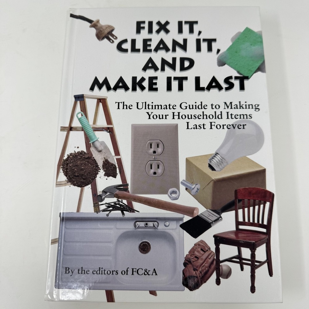 Vintage Fix It, Clean It, And Make It Last Editors FC&A White PB USA 1998
